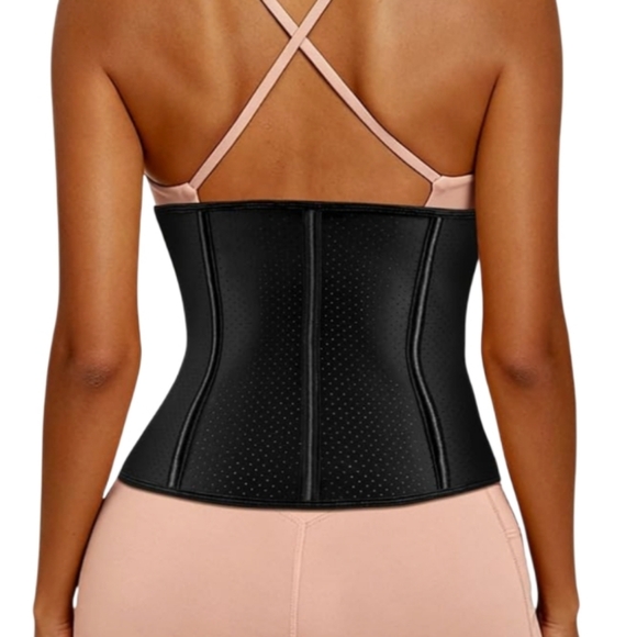 New Black Waist Trainer Corset Size Medium - Picture 3 of 9